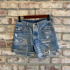 Levi’s 501 Distressed Jean Shorts